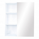 Зеркало-шкаф Квадро-60, 600х700х160мм, белое