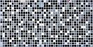 Панель ПВХ листовая 955х480мм Мозаика черная